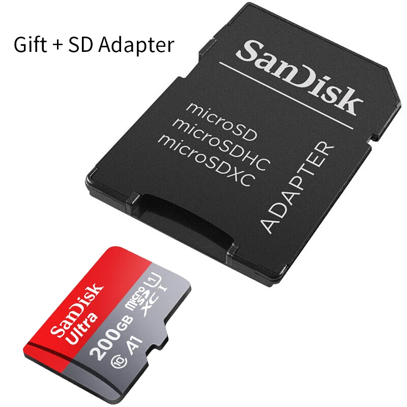 Карта памяти SanDisk Ultra 200 ГБ TF карта 100 МБ/с./с microSDHC/micro SDXC|Карты памяти| |
