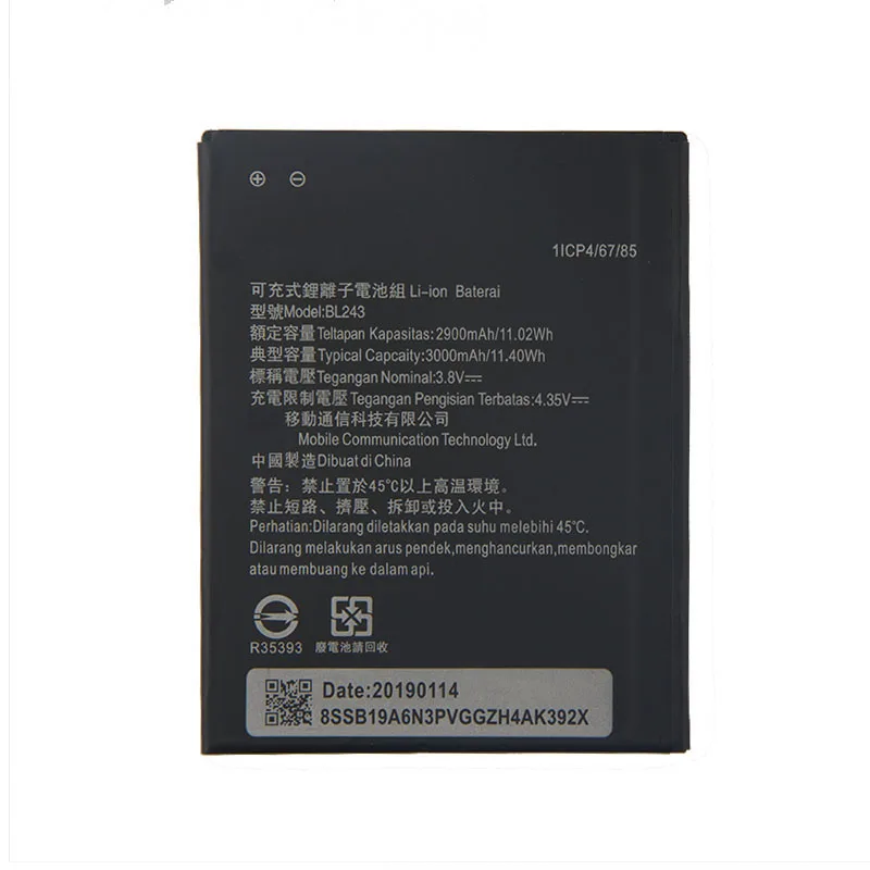 Оригинальный высококачественный аккумулятор BL243 для Lenovo K3 Note K50-T5 A5860 A5600 A7600 A7000 A5500