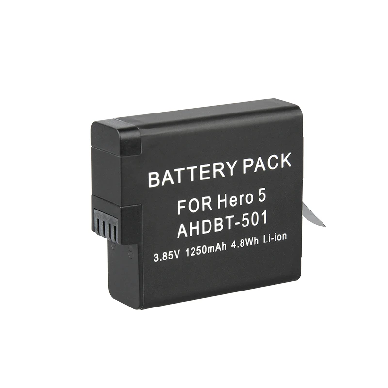 Dinto 1pc 1250mAh Full Decoded GoPro Hero 5 Battery AHDBT-501 AHDBT501 AHDBT 501 Rechargeable Camera Batteries for Gopro | Электроника
