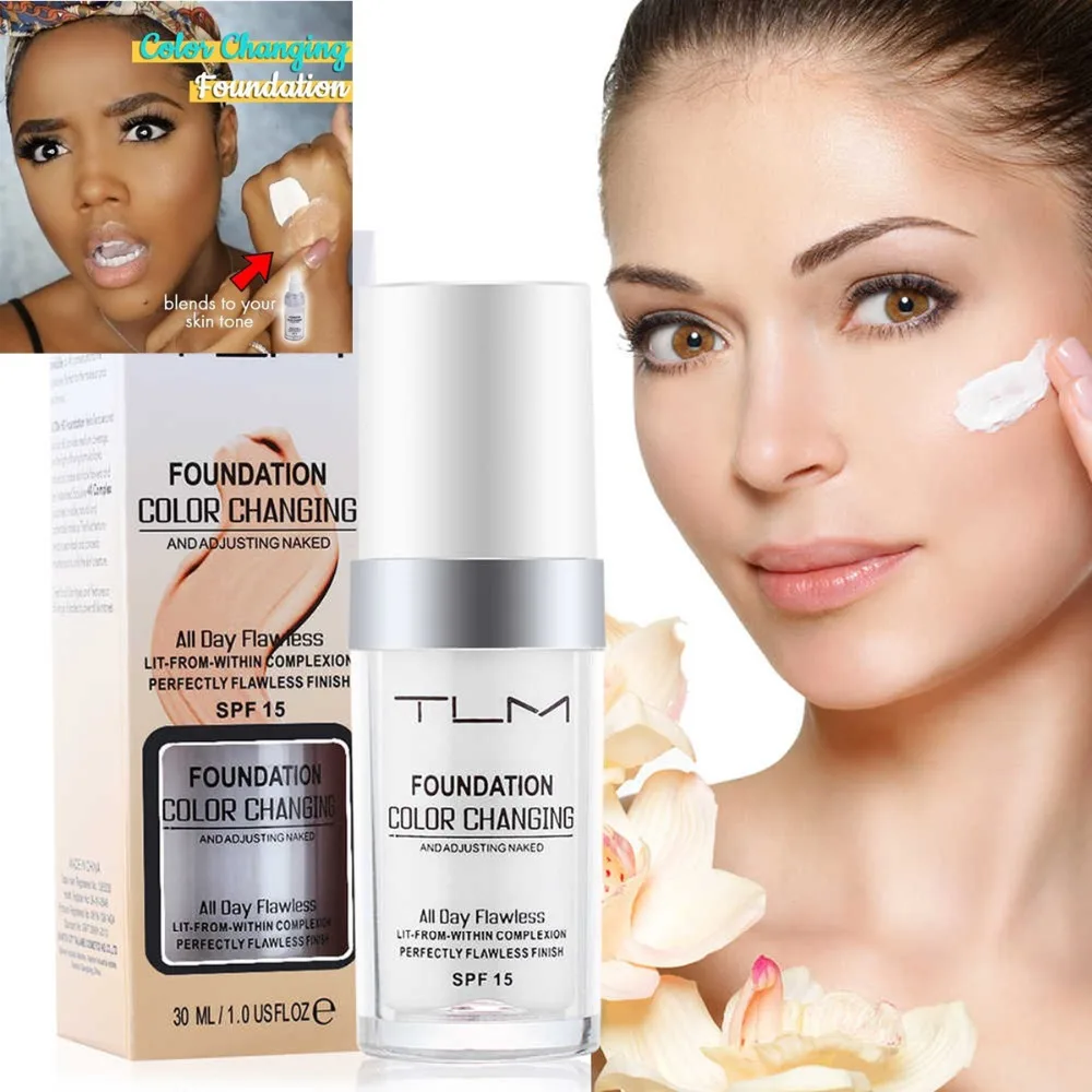 30 мл TLM Цвет изменение основа для макияжа лица Make Up Чехол ПРАЙМЕР БАЗА под макияж, с защитой от солнечных лучей SPF 15 натуральный Цвет Осветляющий, увлажняющий