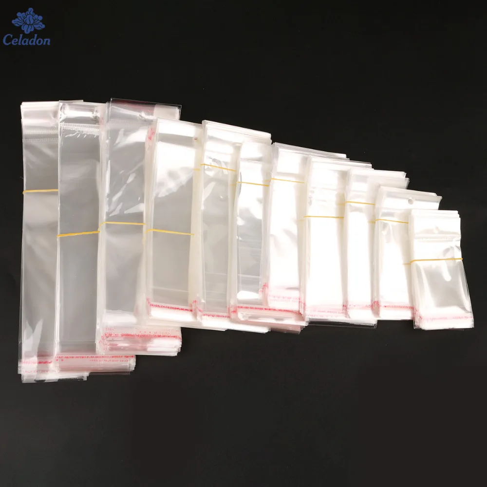 Прозрачный пластиковый пакет самоклеящиеся пакеты из ОПП для конфет и подарков