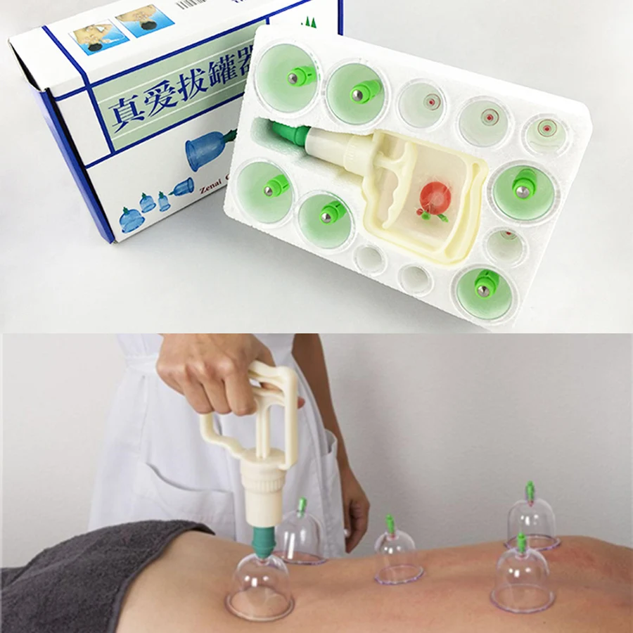 12 шт. вакуумные чашки для массажа C839|cupping device|body massageracupuncture suction cup |
