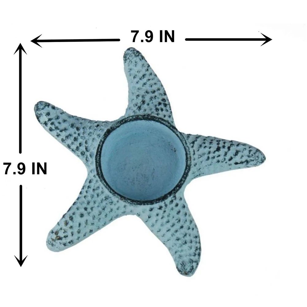 Подсвечник Starfish Винтажный стиль чугунный подсвечник Настольный чайный