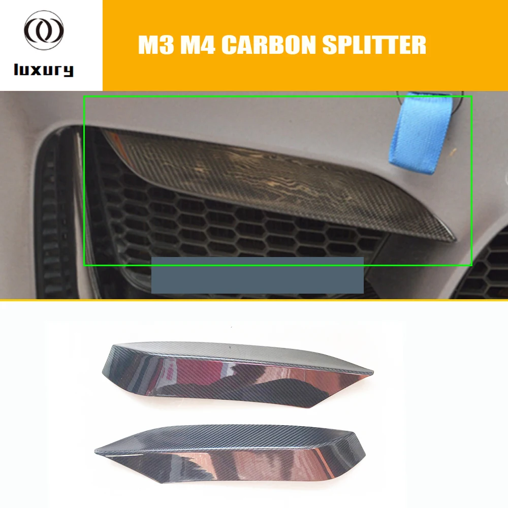 M3 M4 передний бампер из углеродного волокна Up'pe'r Splitter фартук спойлер для BMW F80 F82