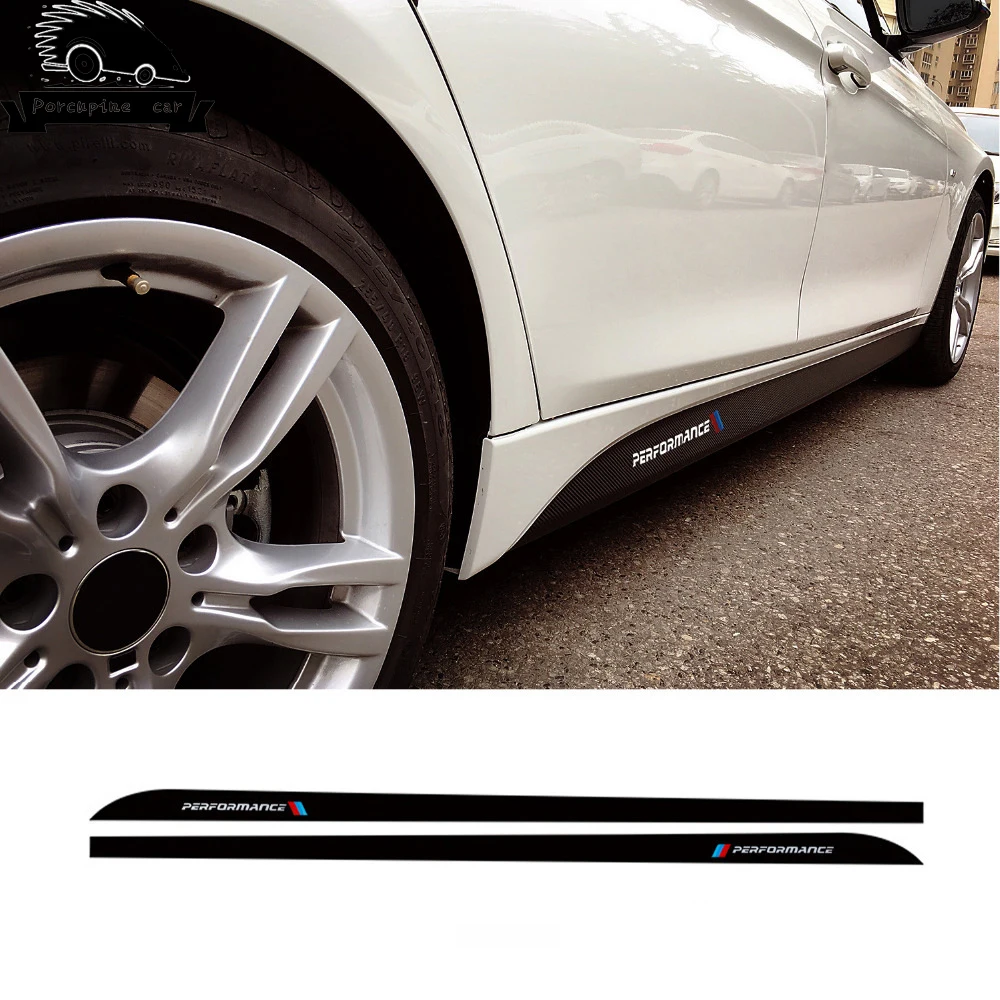 

For BMW E90 E92 E93 F20 F21 F30 F31 F32 F33 F34 F15 F10 F01 F11 F02 G30 M Performance Side Skirt Sill Stripe Body Decals Sticker