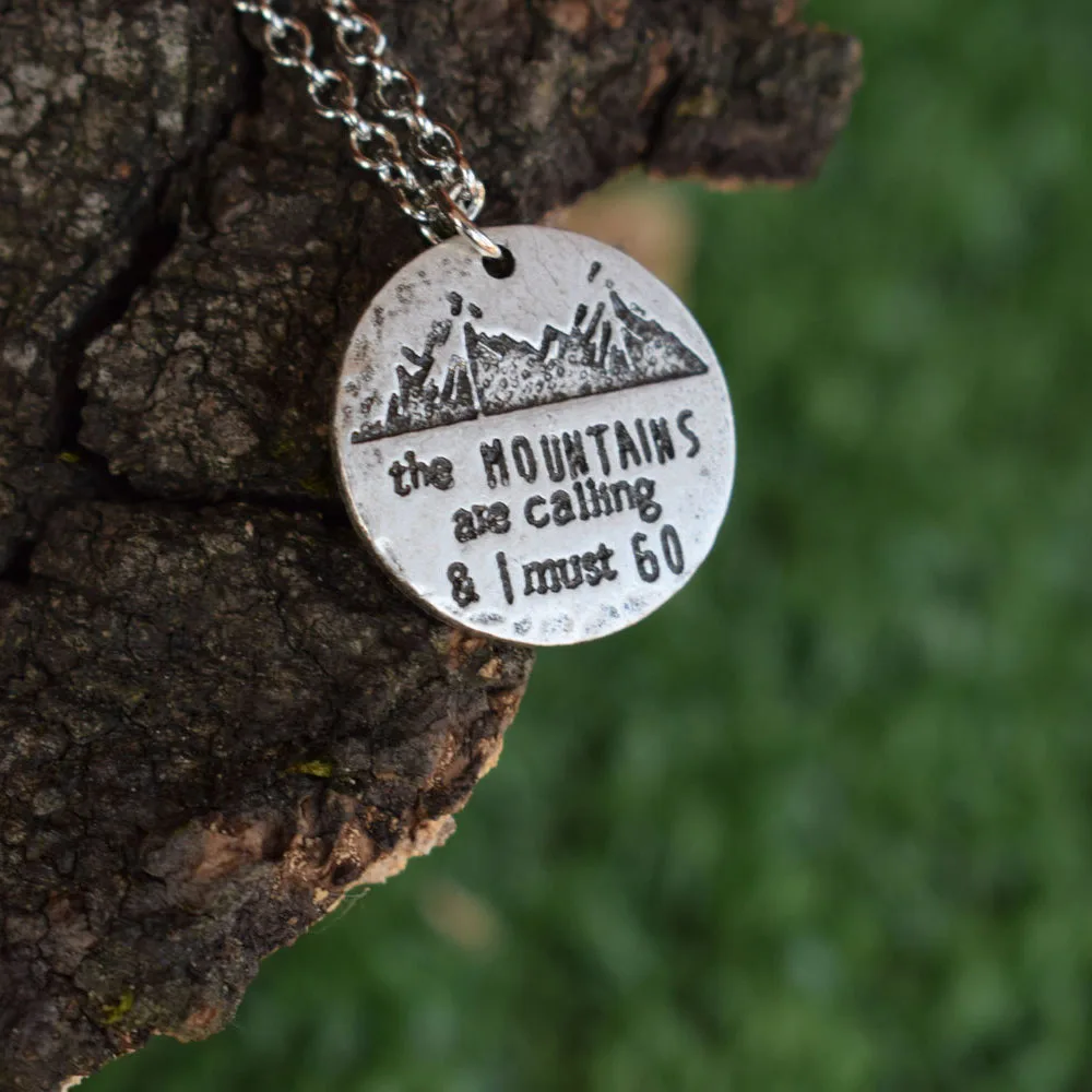 1 шт. горы звонят и я должен отправиться на кемпинг ожерелье|Цепочки| |