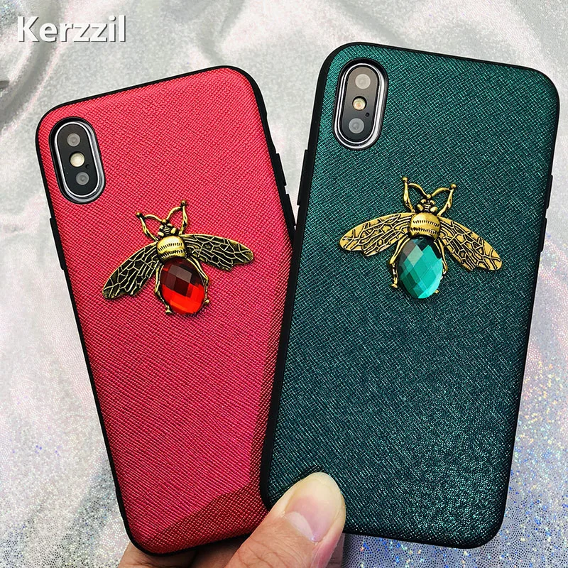 Блестящий чехол Bee для телефона iPhone X XR XS Max 8 7 6 S Plus Samsung A70 A50 A30 S8 S9 S10 lite Note 9 M20 M10