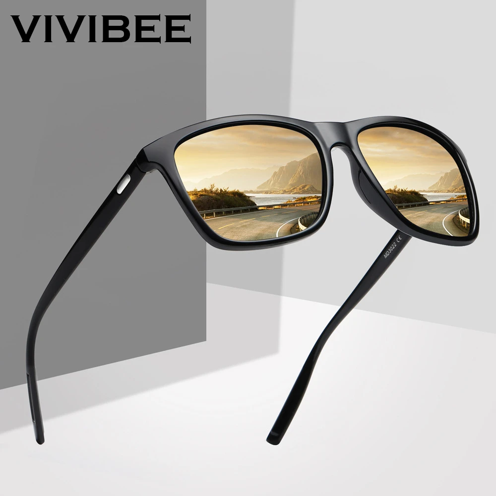 Солнцезащитные очки VIVIBEE квадратные поляризационные для мужчин и женщин