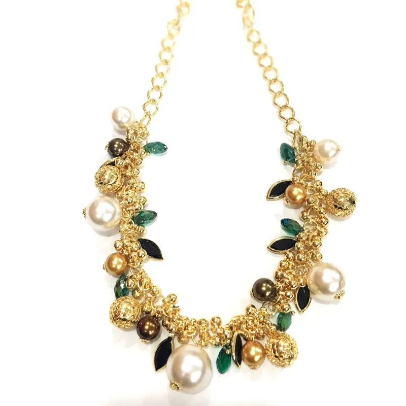 Модные богемные бусы ожерелье s макси ошейники имитация из жемчуга золотого