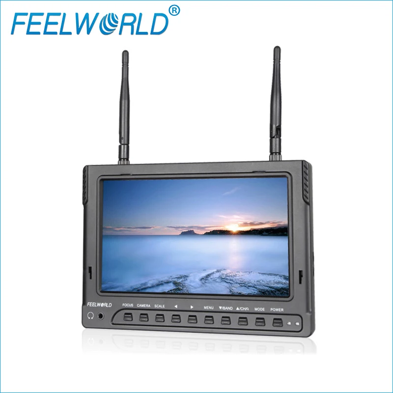 Feelworld FPV732 7 дюймов 1024x600 IPS FPV монитор со встроенным аккумулятором двойной 5 8G 32CH