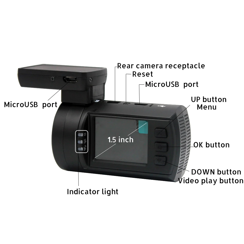 Conkim Dash Cam Mini 0906 Автомобильный видеорегистратор с 2 камерами s gps видео регистратор Профессиональный конденсатор двойной объектив Автомобильная камера Dashcam+ 32G TF