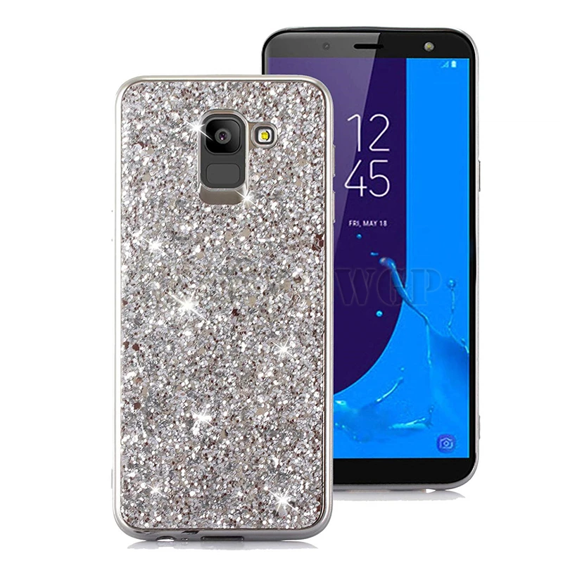 Блестящий Яркий Силиконовый мягкий чехол для Samsung Galaxy J4 J6 A6 A8 S8 S9 плюс S6 S7 край J8 A7 A9 J7 Neo J5 J3 A5 крышка