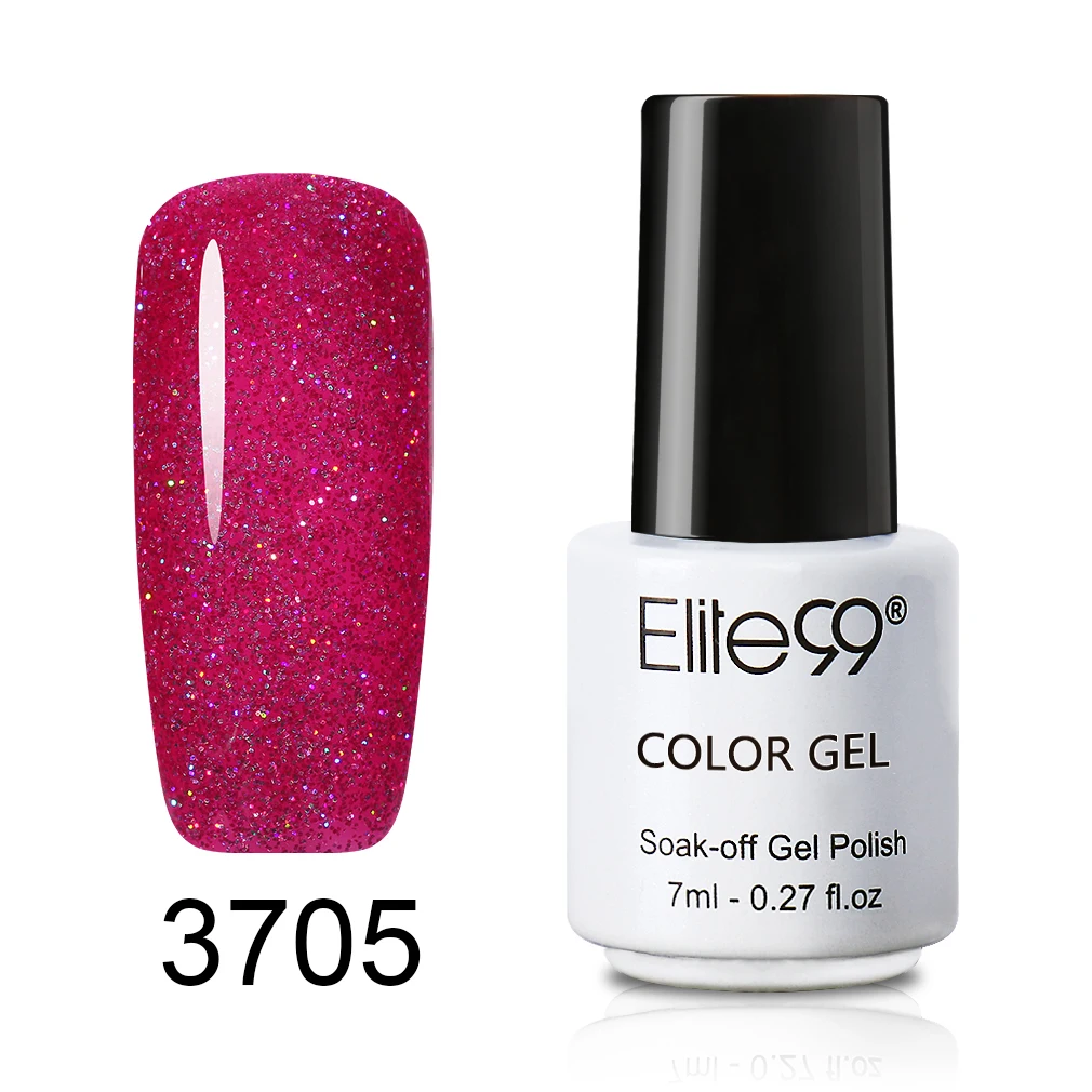 Elite99 7 мл супер блестящие неоновый гель лак для ногтей замочить от УФ Nail Art с
