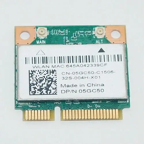Беспроводная мини карта QCWB335 PCI E WLAN 802.11n 2 4 ГГц Wi Fi для ноутбука Atheros Dell 5GC50 Inspiron 2350