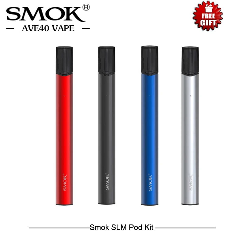 Smok ручка Vape SMOK SLM Pod Kit 250 мАч батарея с 0 8 мл заправка Форсунка картриджа Vs Nord