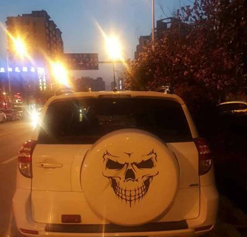 DEDC стильная виниловая наклейка с изображением черепа и капота большая