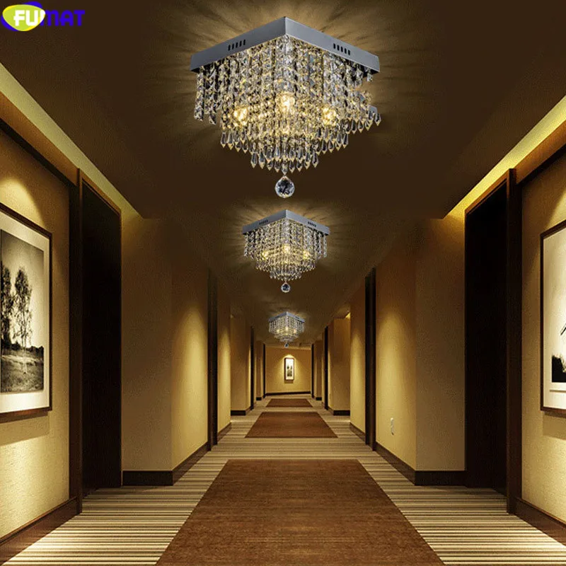 Фумат люстры освещение Lustre Plafondlamp LED K9 прозрачный кристалл гостиная лампа
