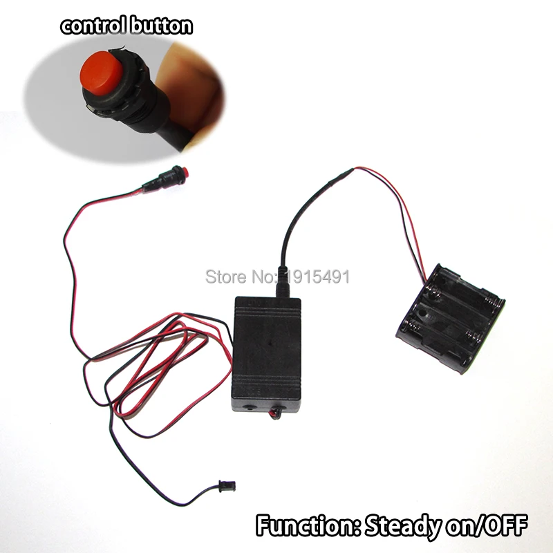 Инвертор с аккумулятором 12 в пост. Тока и внешней кнопкой работает от 8-AA батареи