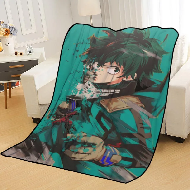 ?? カスタム私のヒーローアカデミー毛布ベッドスローブランケットソフトブランケット夏毛布アニメ毛布旅行毛布