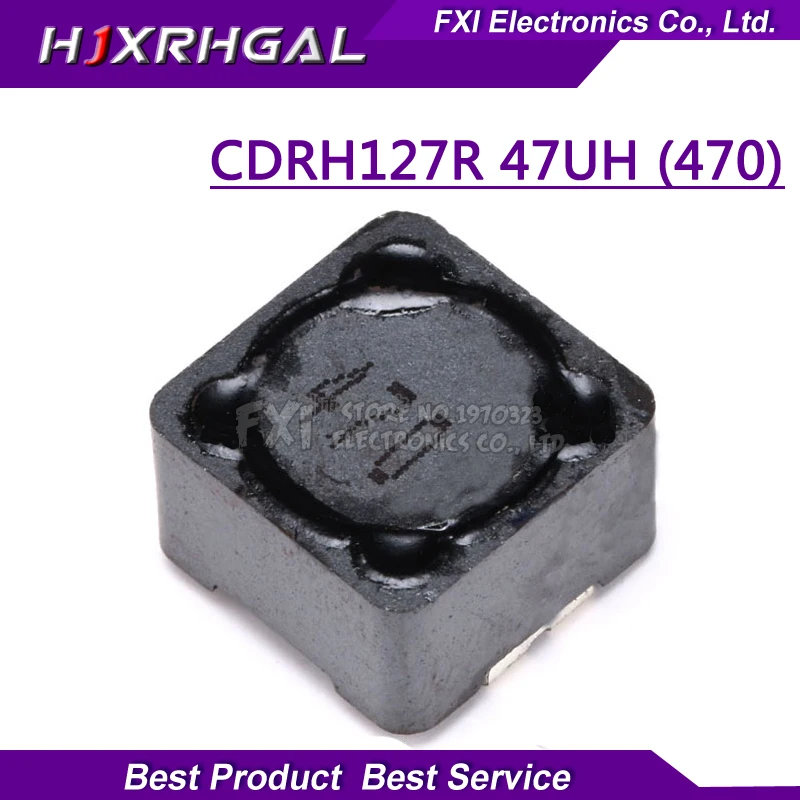 10 шт. CD127 CDRH127R 12x12x7 мм 47uH 470 экранированная Катушка Индуктивности SMD адаптера