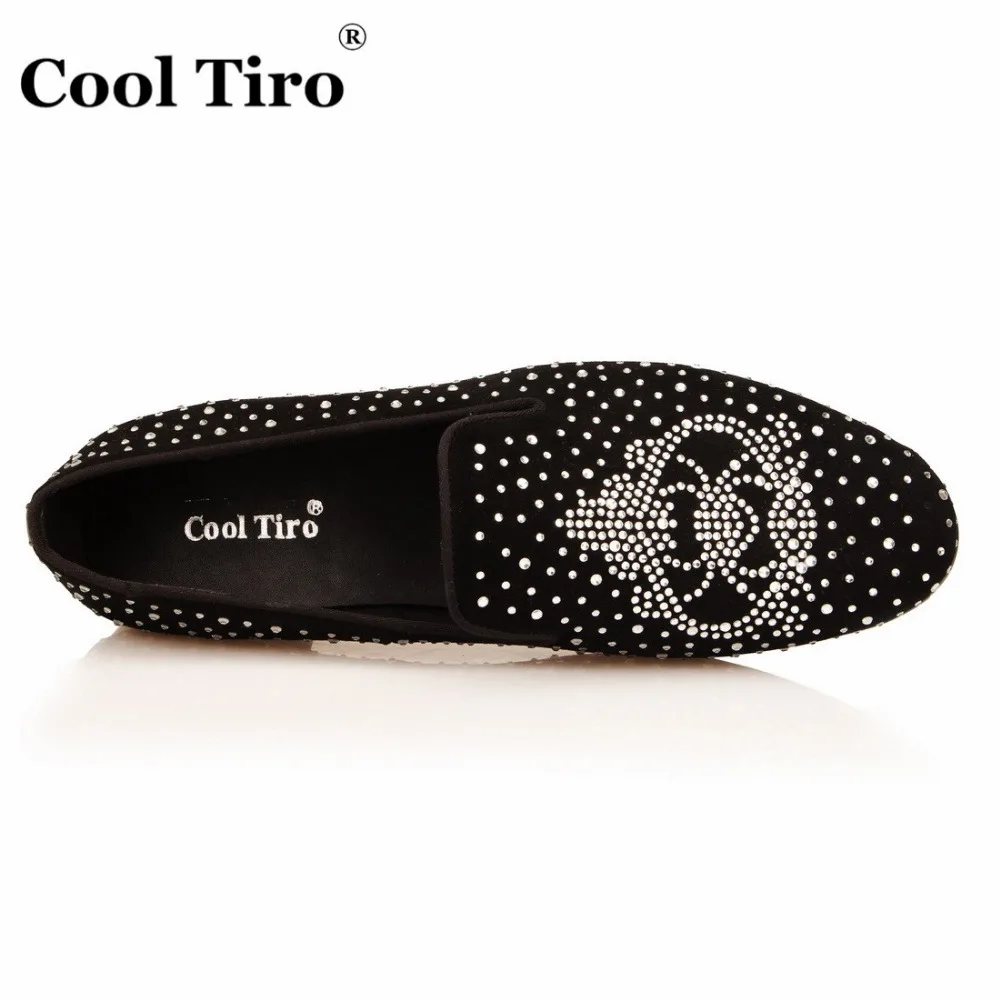 COOL TIRO/Новинка модные черные замшевые мужские туфли на плоской подошве со