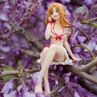 anime sword art online yuuki asuna noodle stopper sexy girls pvc action figure model toys