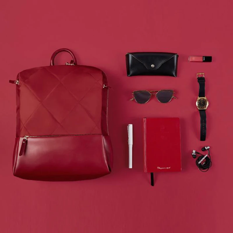 Xiaomi 90 Points Fashion City Lingge сумка на плечо рюкзак водонепроницаемая для женщин и девочек