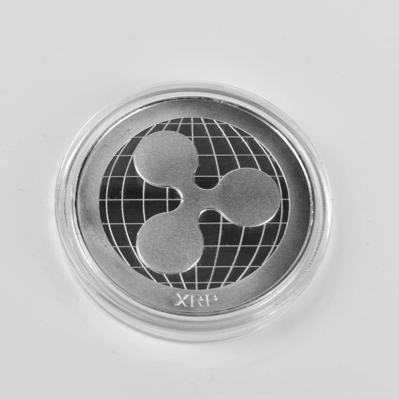 Горячая 1 шт. рябь монета XRP крипто памятная рябь XRP монета - Color: silver Ripple