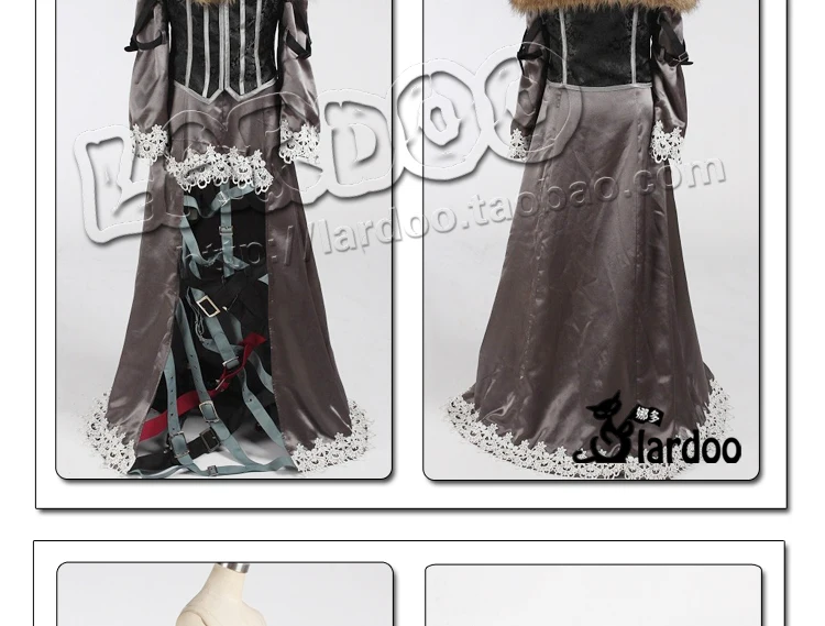 [Настроить] аниме Final Fantasy XIV FF14 LULU сексуальное платье униформа костюмы косплей Любой размер на Хэллоуин Новинка