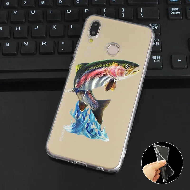 DREAMFOX M477 рыбалка рыбак Мягкий ТПУ силиконовый чехол для Huawei Honor 6a 6C 7X9 10 P20 P30 Lite Pro P