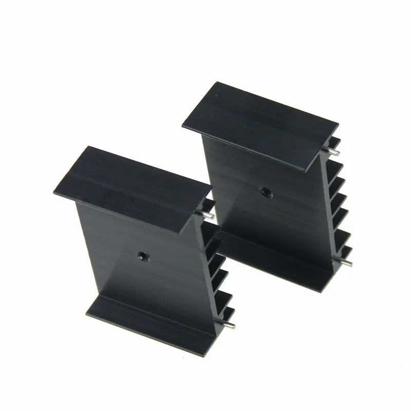1 Piece 35x47x17mm Extruded Heat sink Heatsinks Black Anodized For MOS IC Triode | Компьютеры и офис