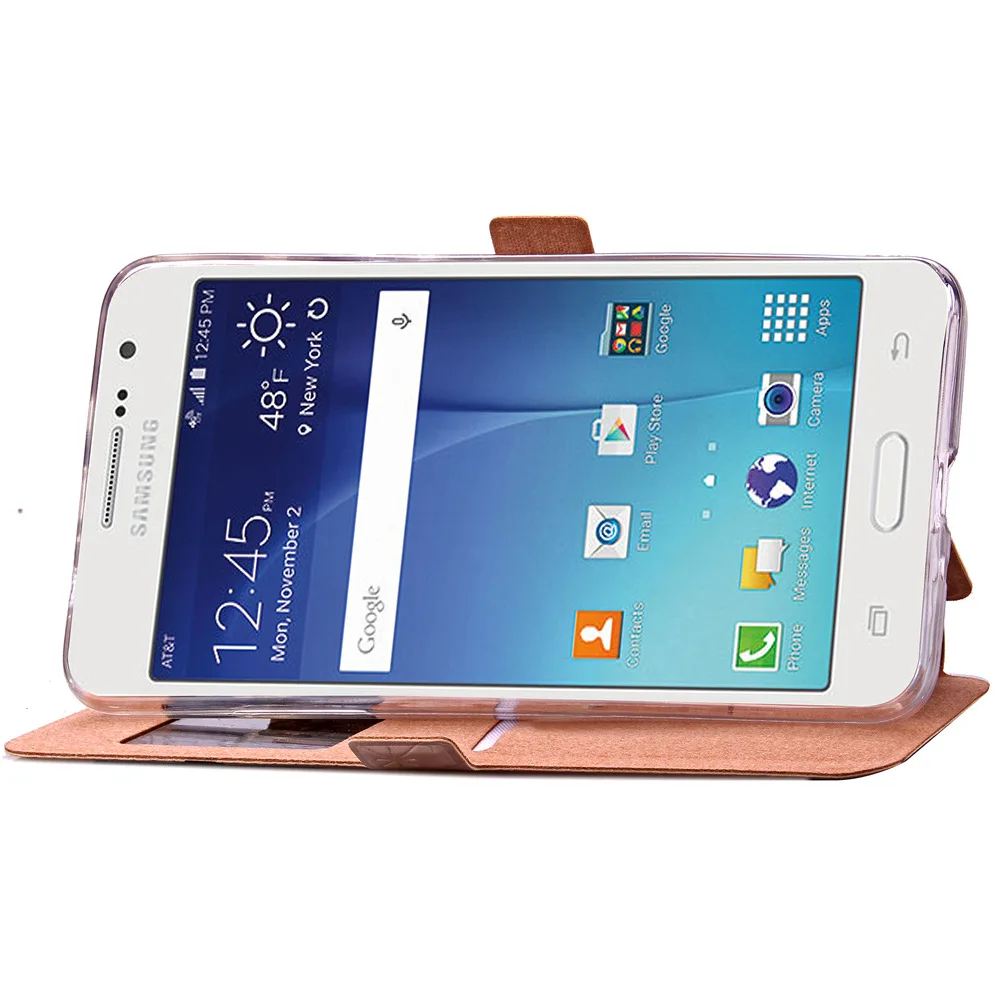 Asuwish флип-чехол кожаный чехол для телефона samsung Galaxy Grand Prime Grandprime SM G530 G530H G531 G531H G531F SM-G530H SM-G531H