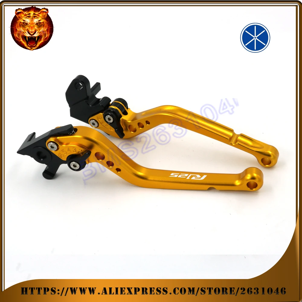 Adjustable long&ampshort Brake Clutch Levers For YAMAHA YZF R125 YZFR125 2014 2015 2016 red blue Free shipping Motorcycle With logo |