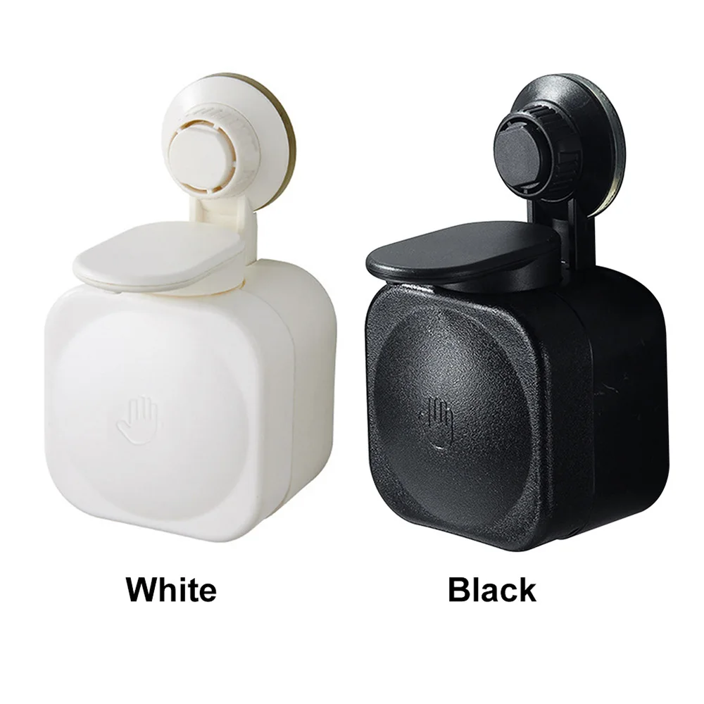 

Liquid Soap Dispenser Wall Mounted Square 1pc Bathroom Accessories Hand Back Press Bottle Reach Out and Convenience