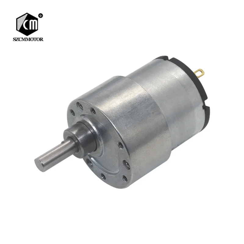 

37mm Diameter Gearbox Eccentric Shaft Large Torque Speed Reduction Gear Motor with Metal gears 12v/24V