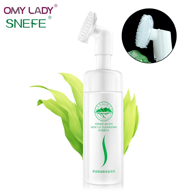 Очищающее средство из мягкой пены OMY LADY SNEFE с силиконовой щеткой для очищения лица