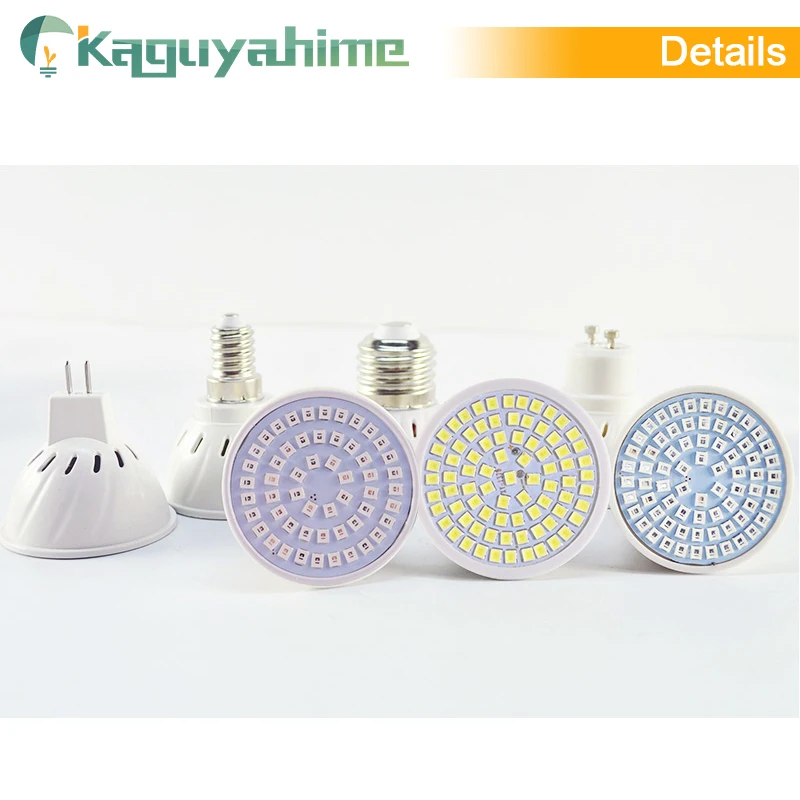 Kaguyahime LED MR16 GU10 E27 Bulb 220V Spotlight 2835 SMD Lamp Grow Light High Bright Spot Lampara Bombillas | Лампы и освещение