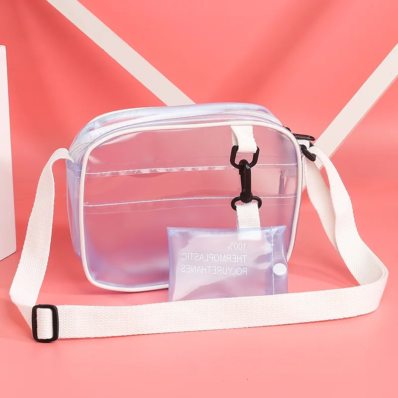 Прозрачная Матовая ветровая пляжная сумка в Корейском стиле простая через плечо