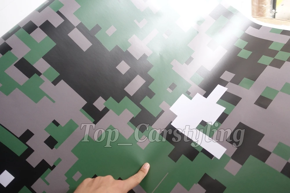 DIY Камуфляжный виниловый лист автомобильная пленка цифровой армейский зеленый и