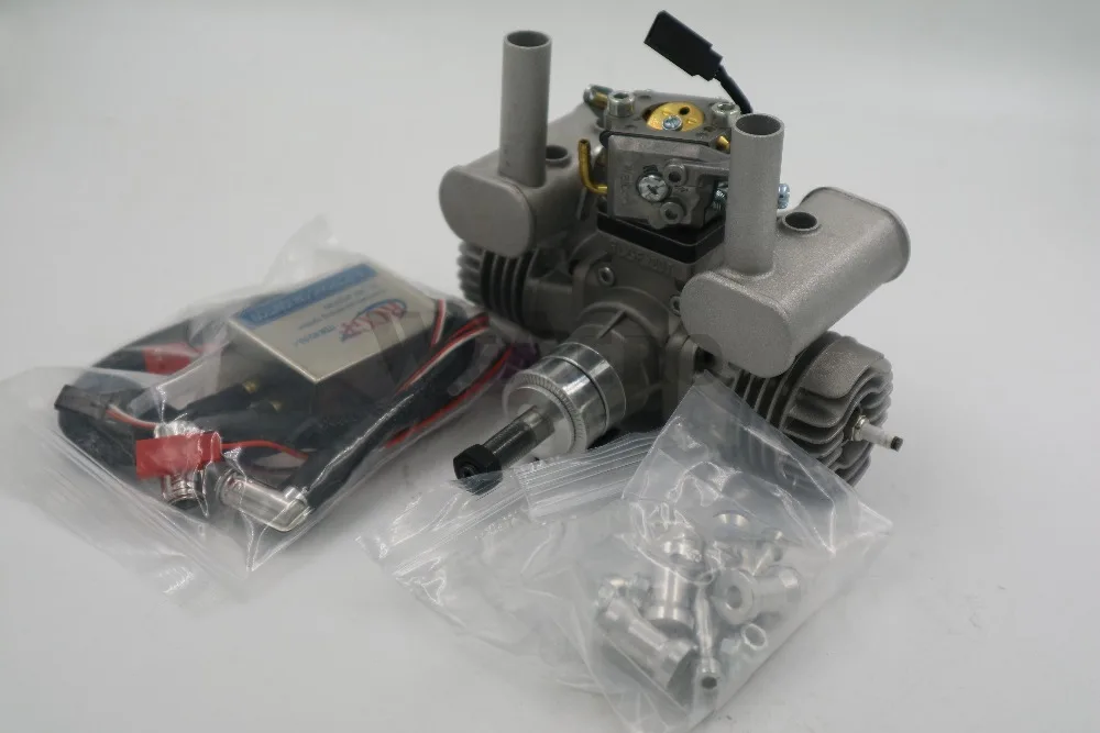 RCGF 21cc двухцилиндровый бензиновый/бензиновый двигатель для RC самолета