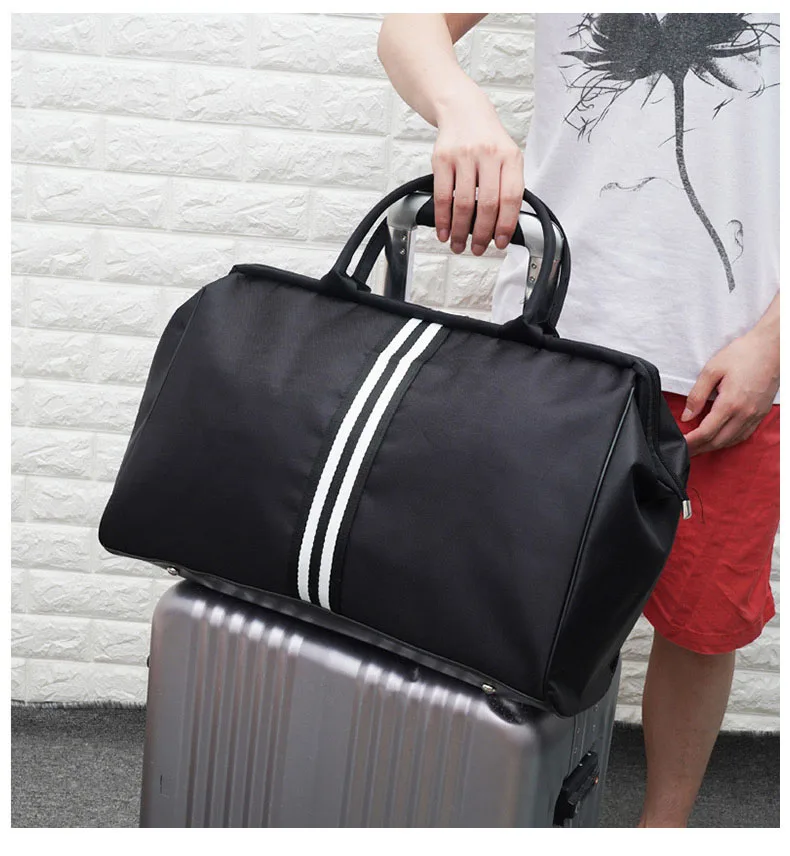 Bolsa, полосатая дорожная сумка для спортзала, фитнеса, сумки для багажа, для путешествий, спортивная сумка для женщин и мужчин, для спорта на открытом воздухе Tas XA46A