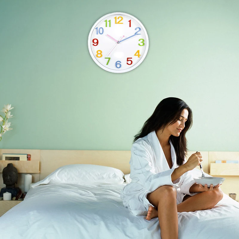 Mrosaa бесшумные кварцевые Висячие настенные часы современный дизайн офисные кафе