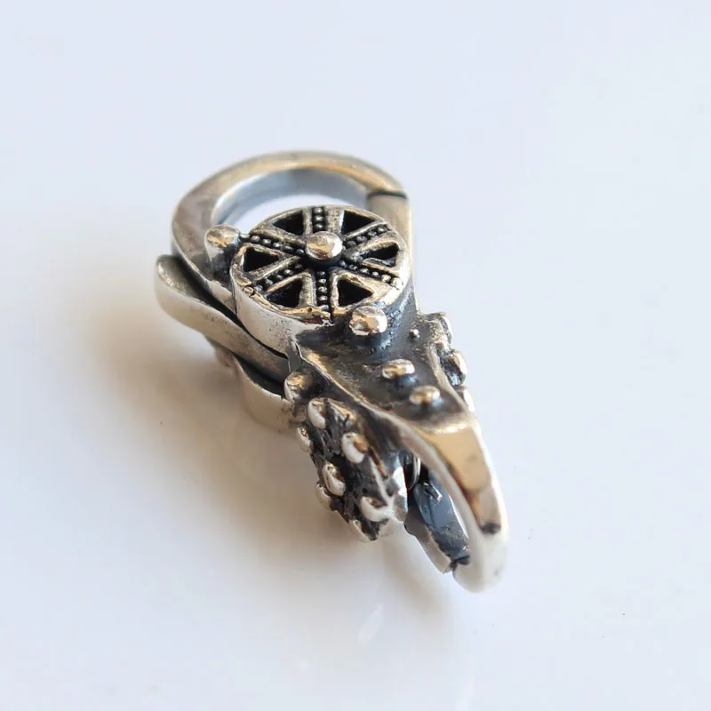 Spiritual Temple's Lock Authentic 925 Sterling Silver Lobster Clasp Charms Fit European Brand Troll Bracelet DIY Jewelry Making |