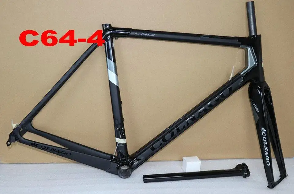 C64-4 Colnago C64 полностью карбоновая рама для шоссейного велосипеда Di2 наклонная Механическая рама для шоссейного велосипеда gro UPS et black red bob framework UPS XDB DPD - Цвет: C64-4