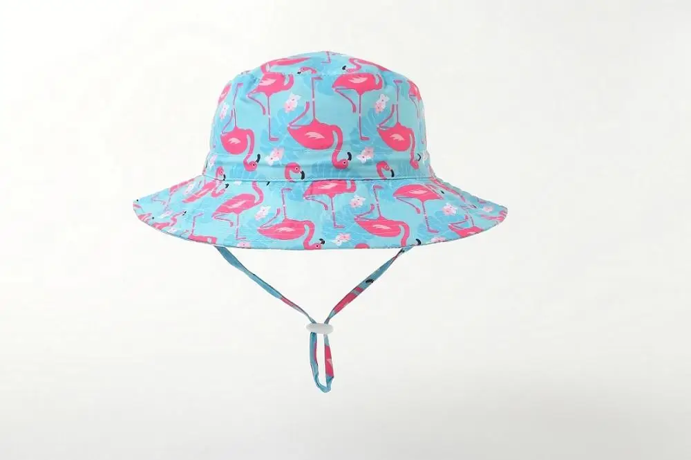 Flamingo Новинка, регулируемая детская UPF50+ сафари, дышащая шляпа от солнца, Панама, летняя шляпа для игр - Цвет: Flamingo