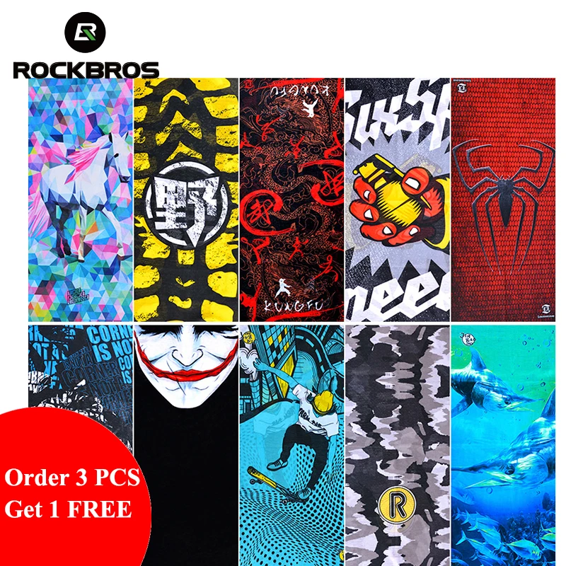 ROCKBROS 3 получить 4 велосипедный бандана шарф головной убор велосипедная