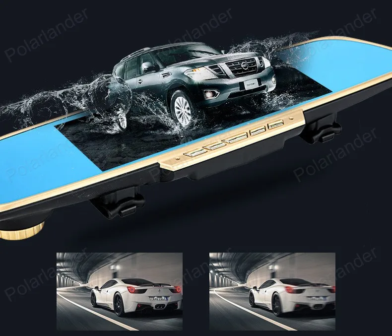 Новейшая 7 дюймов Full 1080PCar зеркало заднего вида DVR Автомобильная камера парковки