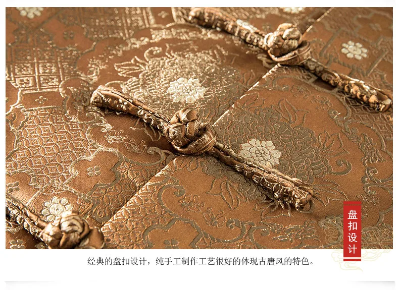 Chinlon tang костюм для мужчин среднего возраста зимняя одежда Топ Традиционный китайский стиль куртка одежда год вышивка