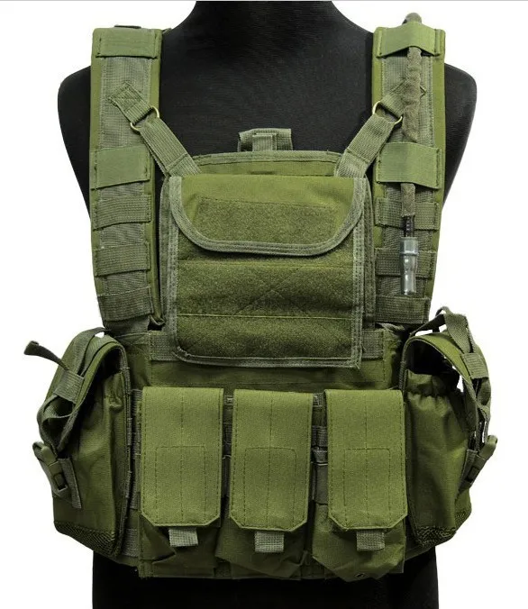 Штурмовой жилет USMC с резервуаром для воды (темно зеленый) тактический CS товары