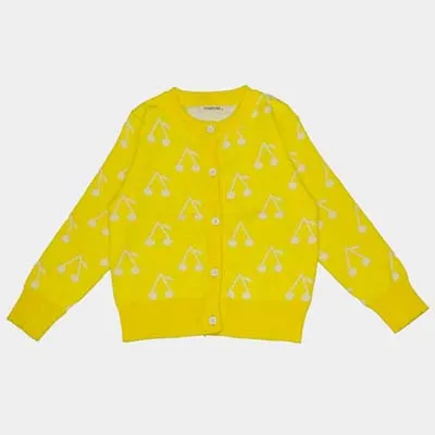 Yellow Милые ярко-красные свитера для всей семьи; одинаковая хлопковая одежда для мамы и дочки; вязаная одежда для мамы и ребенка; зимняя одежда для мамы и ребенка - Цвет: Yellow
